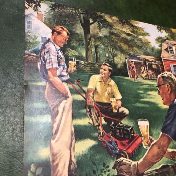 Vintage 50s Double Ad: Beer on one side & LM Cigarettes on the other; Ephemera - Picture 3 of 12